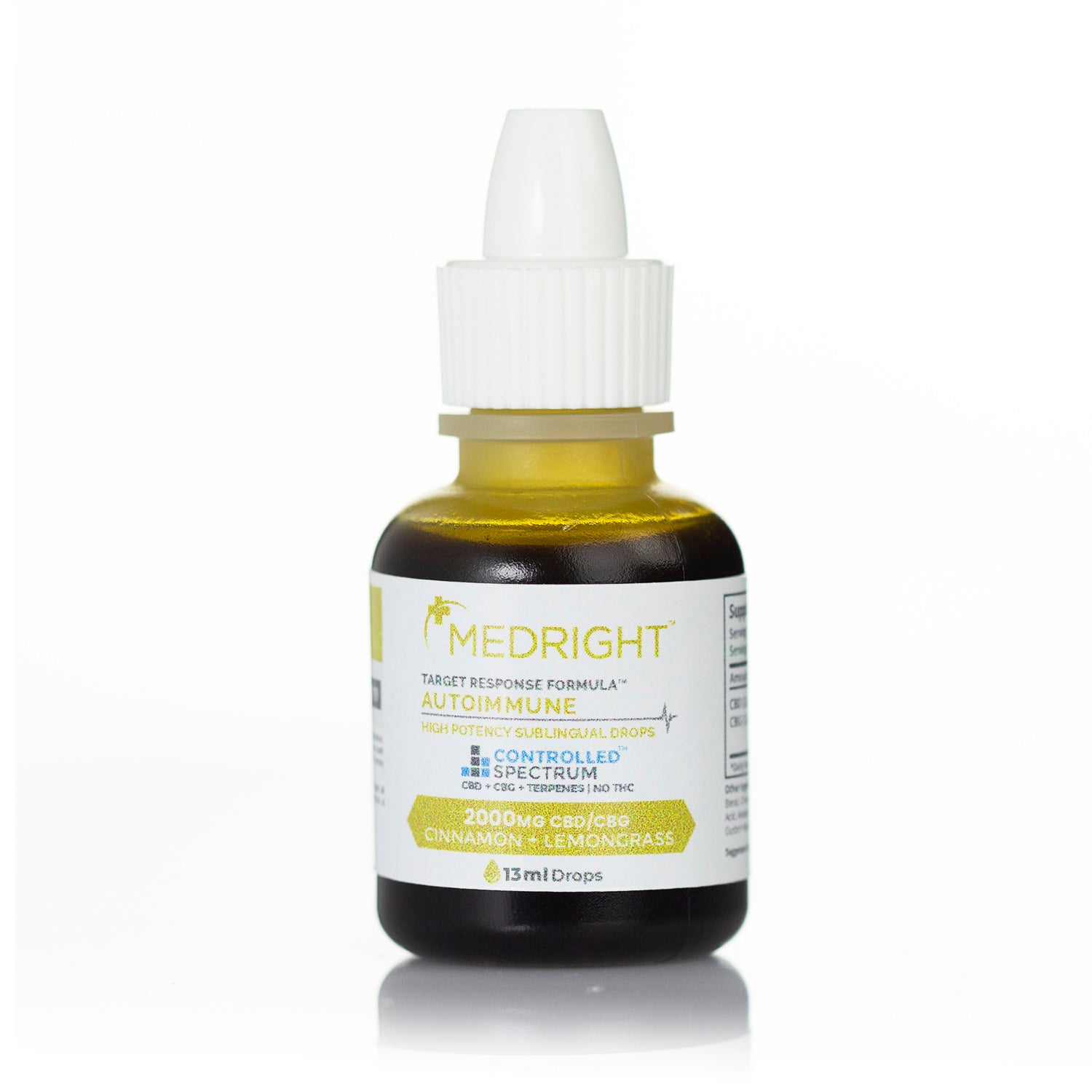 Autoimmune High Potency CBD + CBG Sublingual Drops