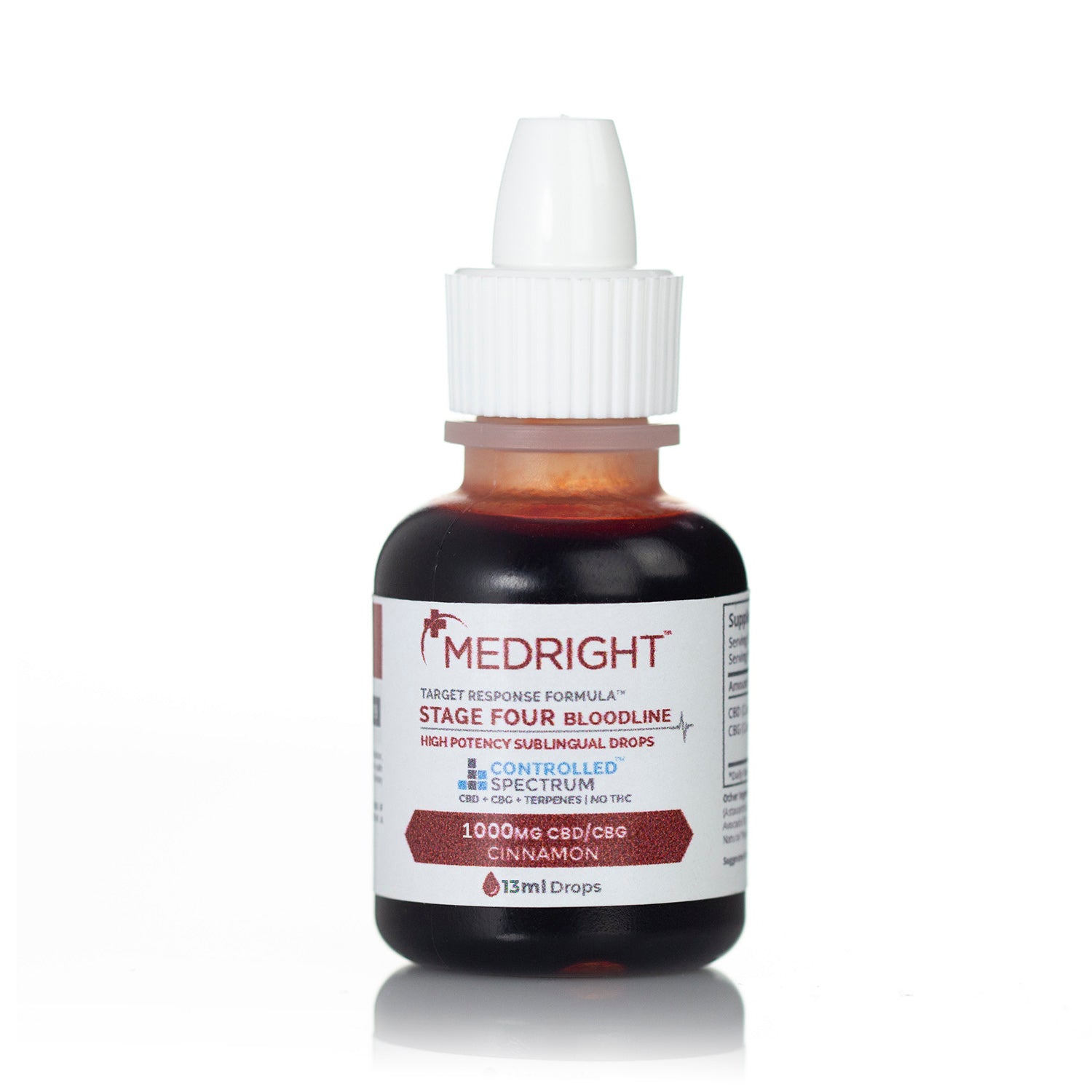 Stage 4 High Potency CBD + CBG + Astaxanthin Sublingual Drops