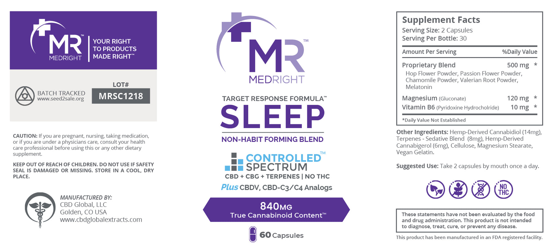 Sleep Pills CBD+CBG