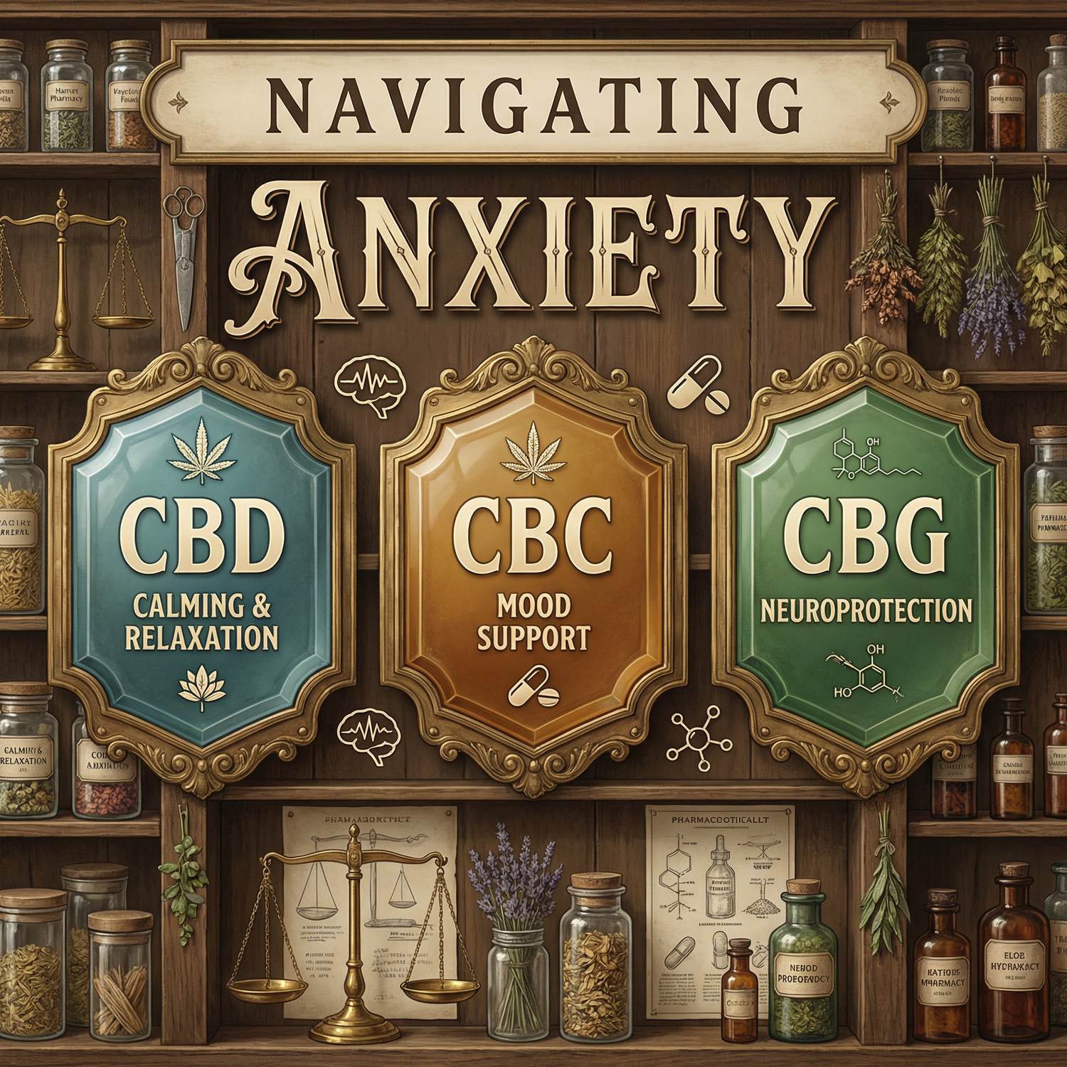 Anxiety, CBD, CBC, and CBG