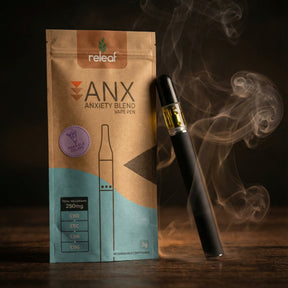 ANX Anxiety Blend Rechargeable Vape Pen | 0.5ml | CBD+CBC+CBN+CBG Natural Stress Relief