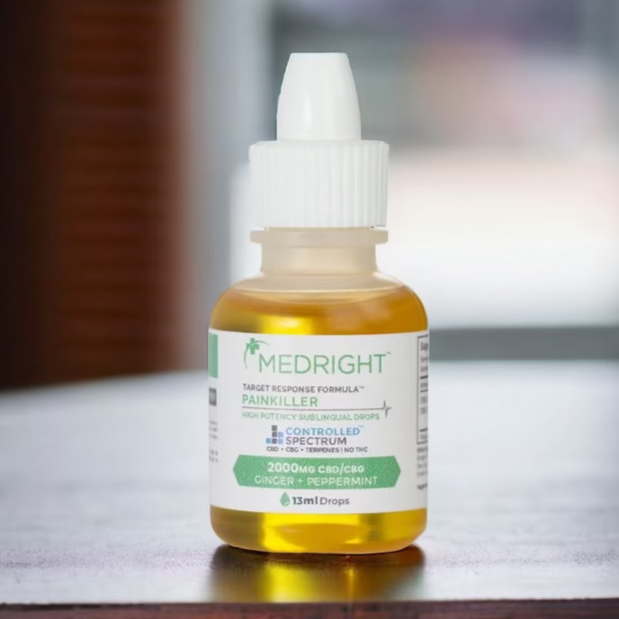Painkiller High Potency CBD + CBG Sublingual Drops